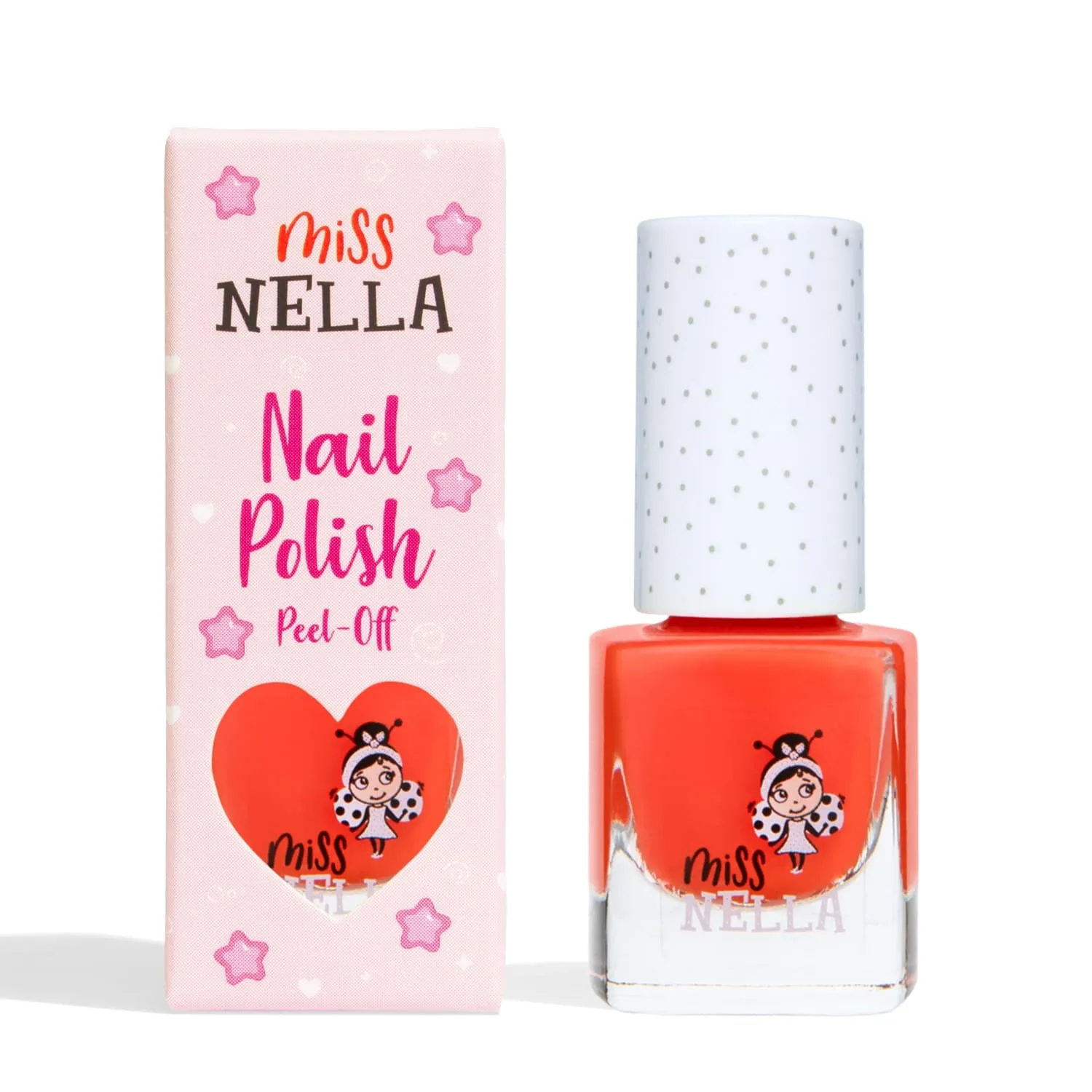 Miss Nella Poppy Fields smalto peel off arancione coprente