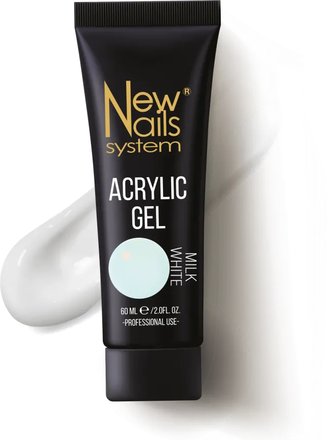 New Nails System Acrygel smalto bianco latte 60 ml french