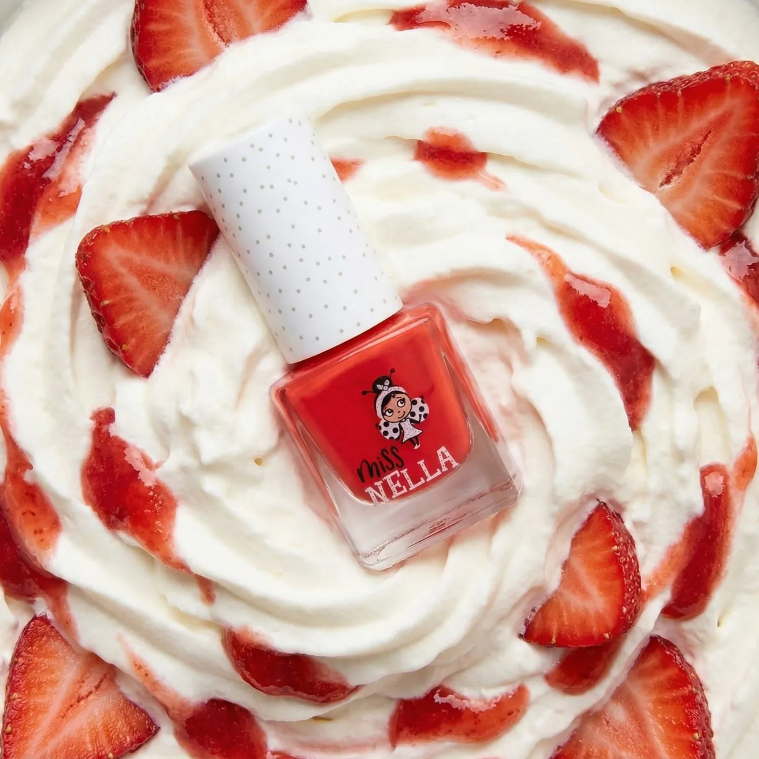 Miss Nella MN07 Strawberry Cream smalto rosso atossico