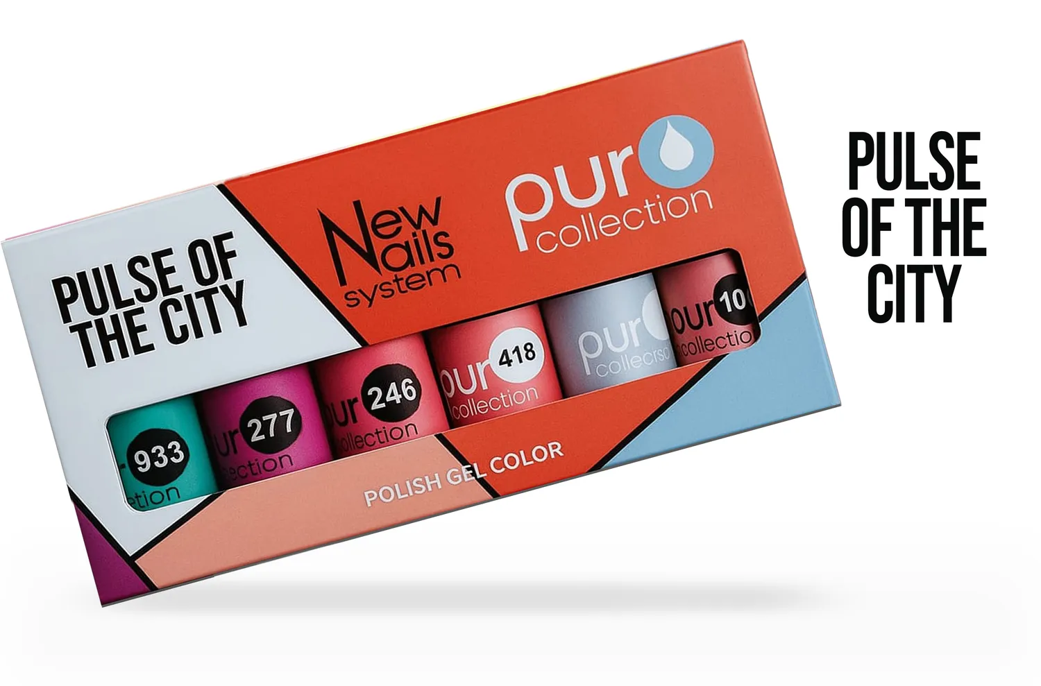 New Nails System Pulse of the City Collection smalto semipermanente set 6 colori