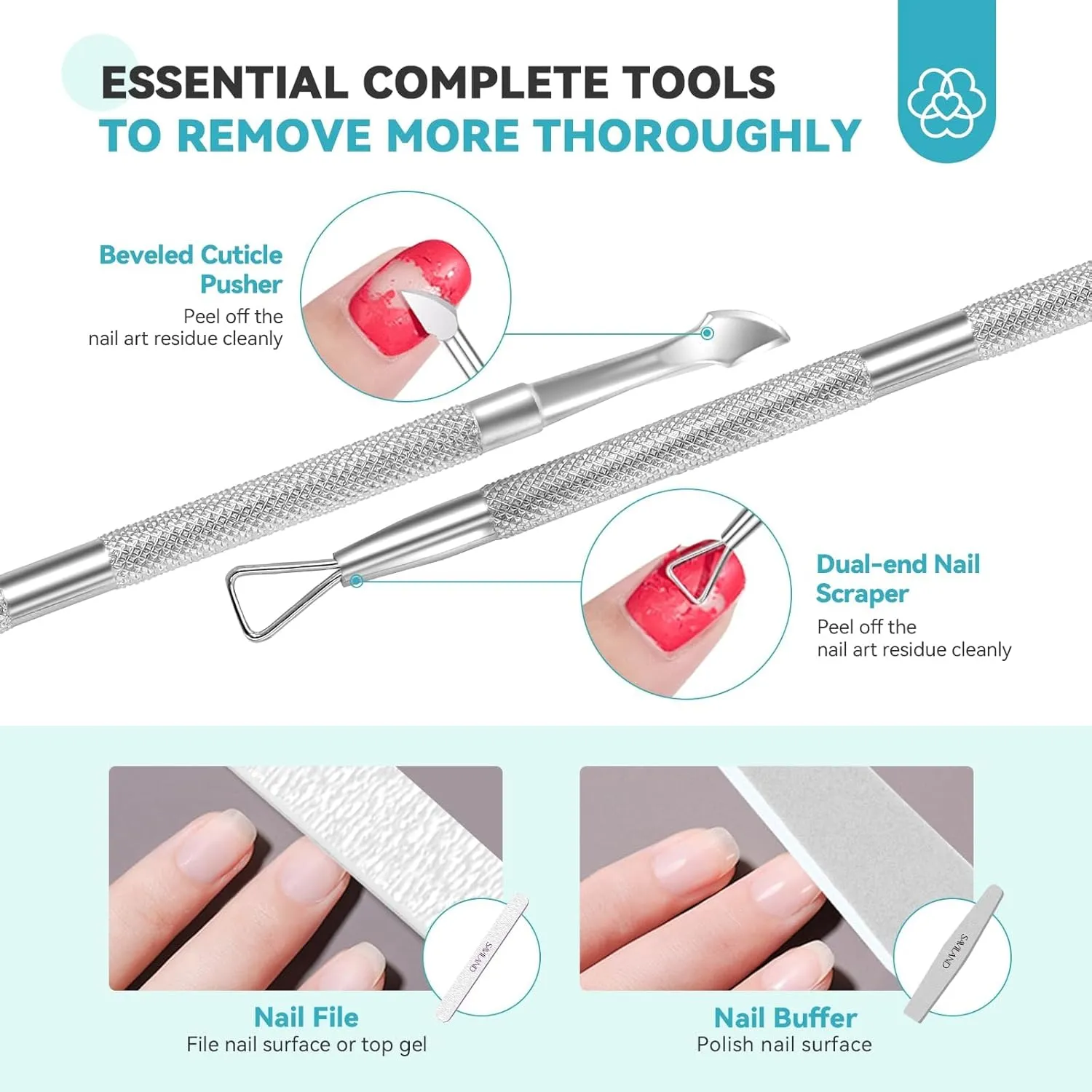 Saviland Remover Smalto Elettrico Ciotola Vapore 50°C Touch