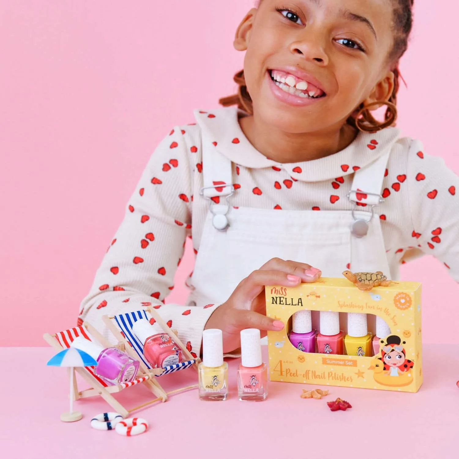 Miss Nella Summer smalto bambini peel off 4 pack atossico