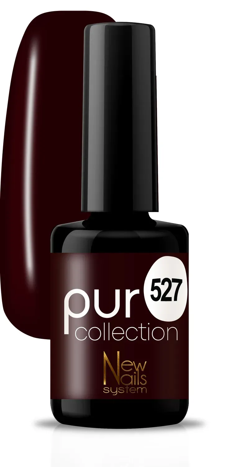 New Nails System Rouge Passion 527 Smalto Semipermanente Rouge Noir