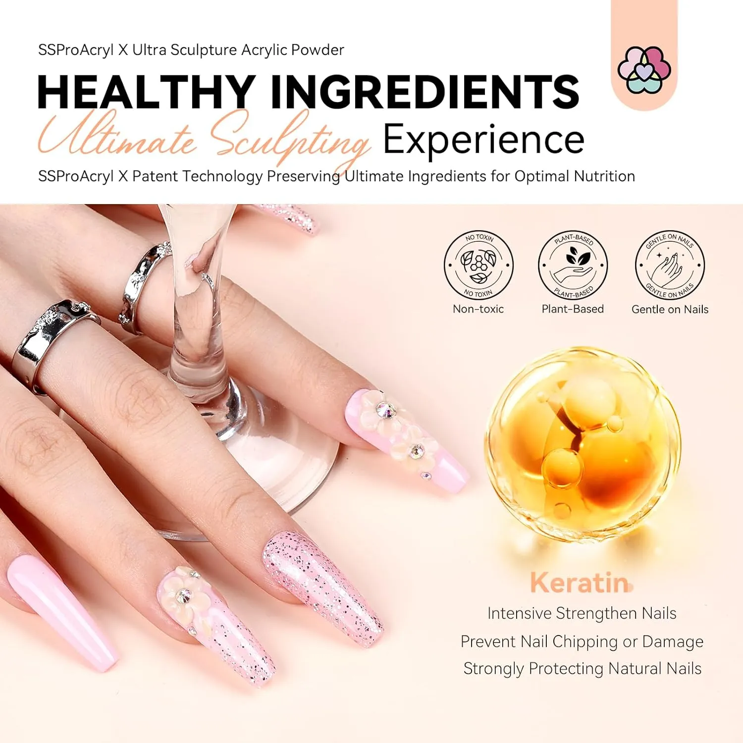 Saviland SSProAcryl X polvere acrilica nude 150 g resistente