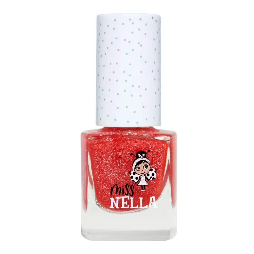 Miss Nella MN48 Croco Dazzle smalto rosso glitter peel off