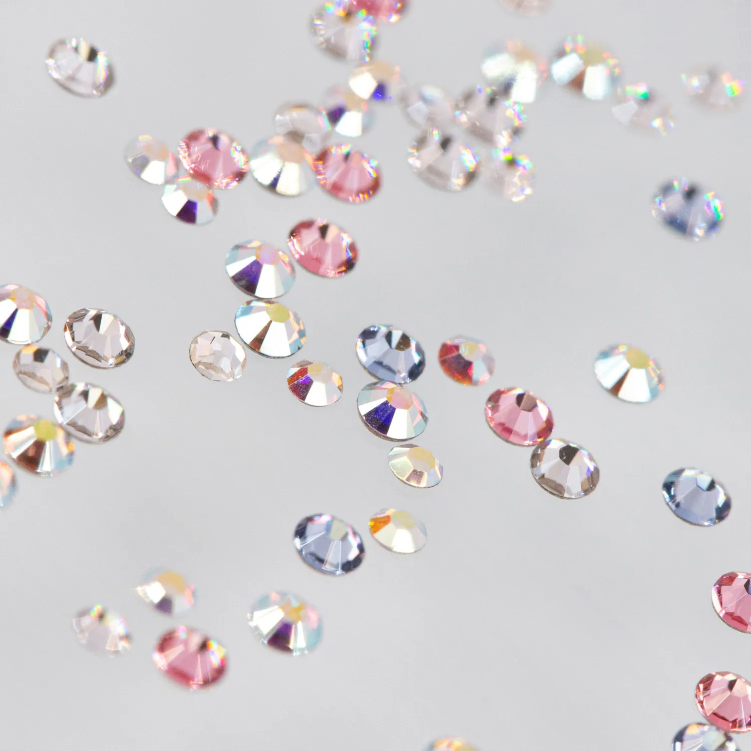 Mesauda Swarovski Crystal cristalli unghie 36 pz trasparente argento