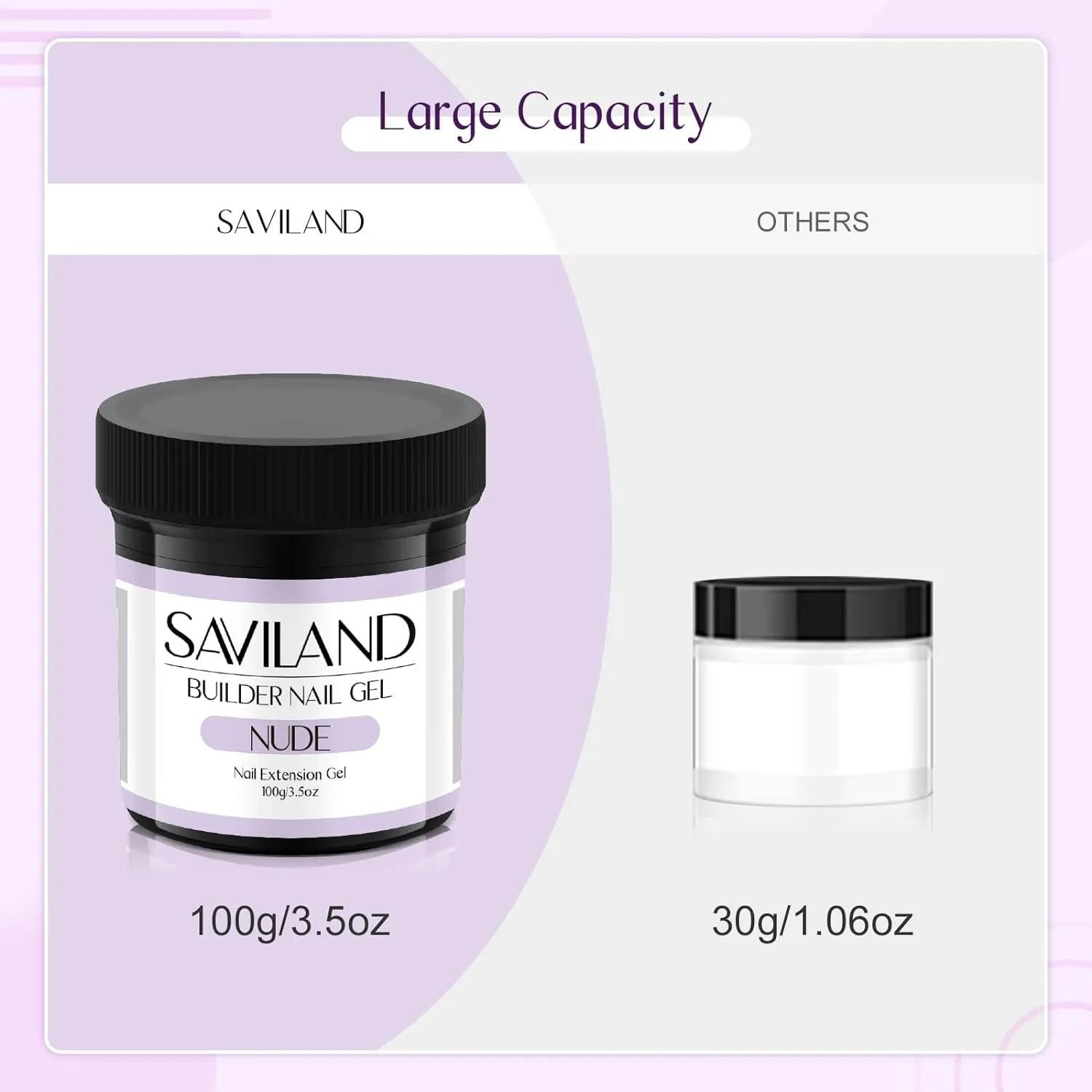 Saviland Builder Gel Nude Barattolo 100g resa duratura