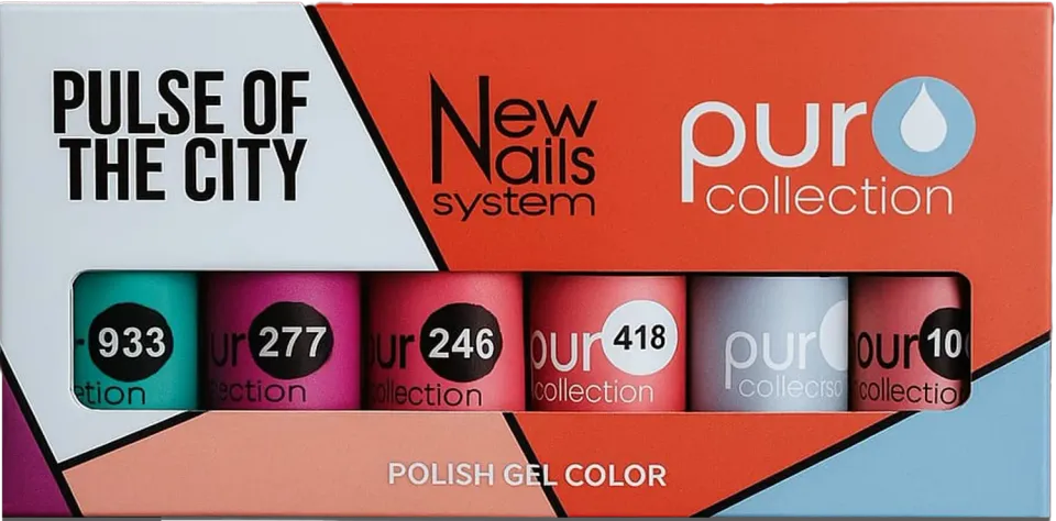 New Nails System Pulse of the City Collection smalto semipermanente set 6 colori