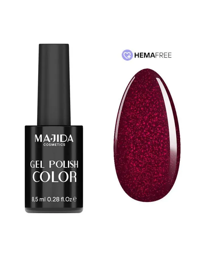 Majida Cosmetics Gel Polish Crimson Dust smalto 8,5 ml rosso