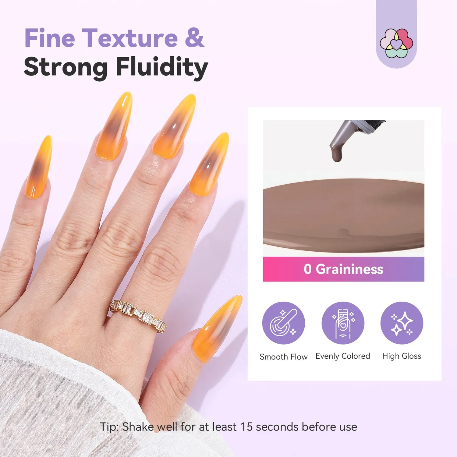 Saviland Smalto Gel Airbrush Nude Scuro ombré