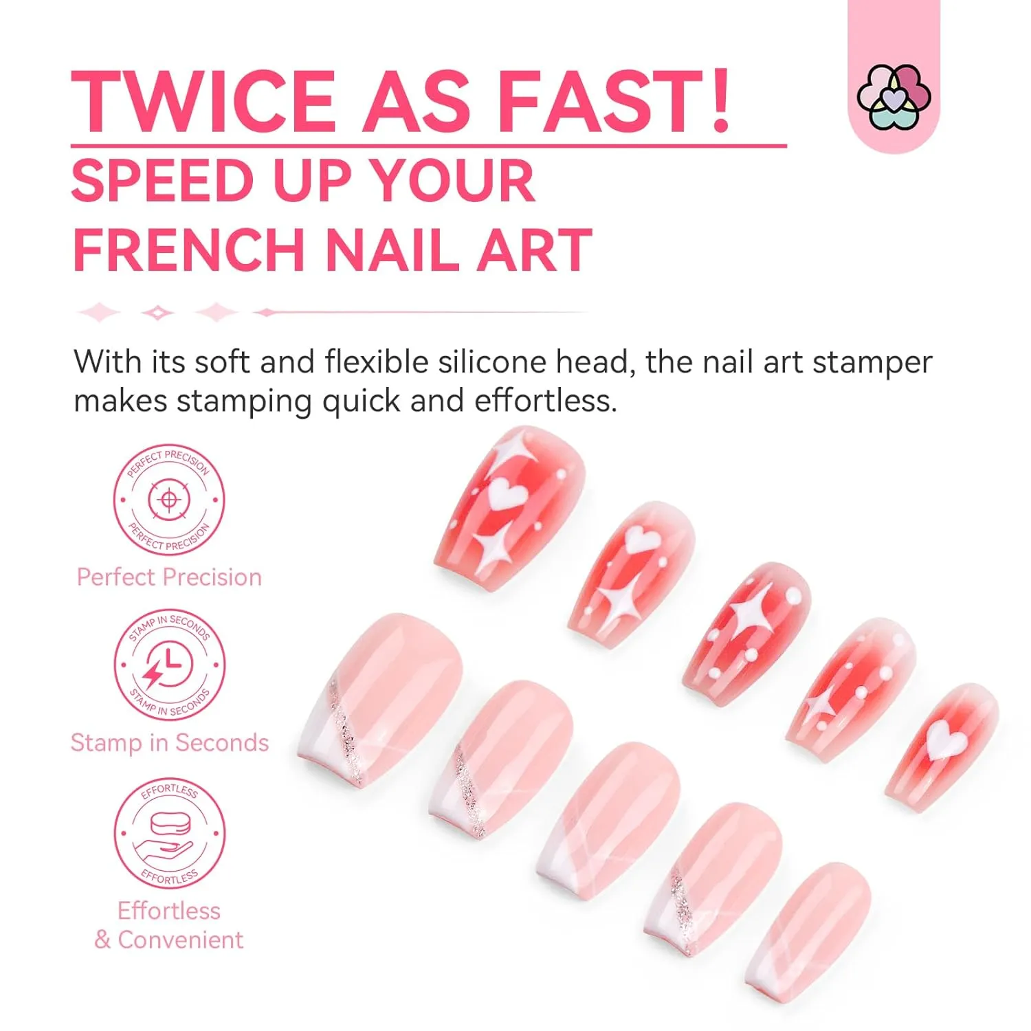 Saviland French Kit 2 Timbri Jelly Unghie rapido