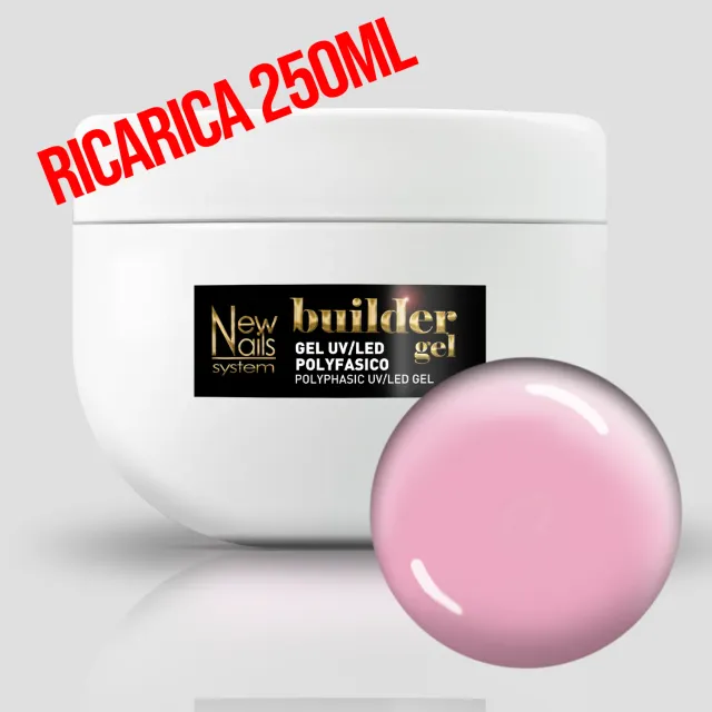 New Nails System Soft Pink Classico Gel Unghie 250 ml rosa latte