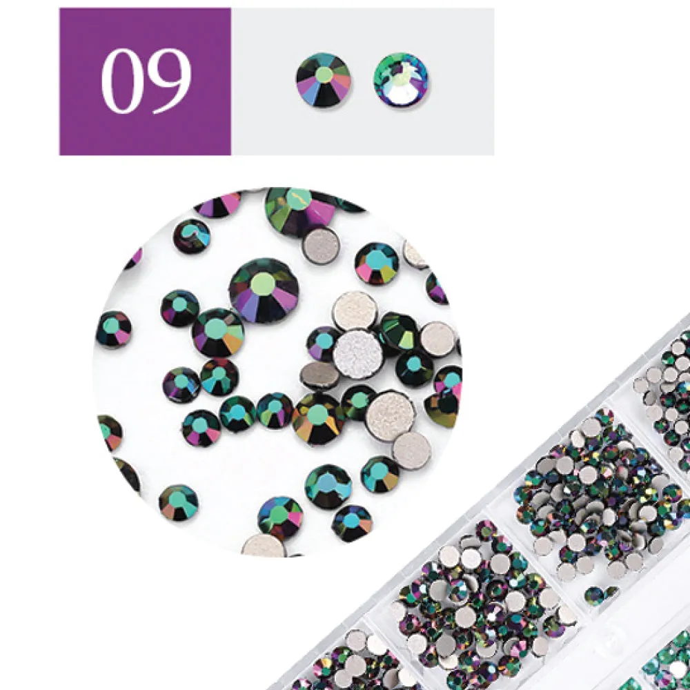 New Nails System Strass Kit 09 cristalli nail art mix misure
