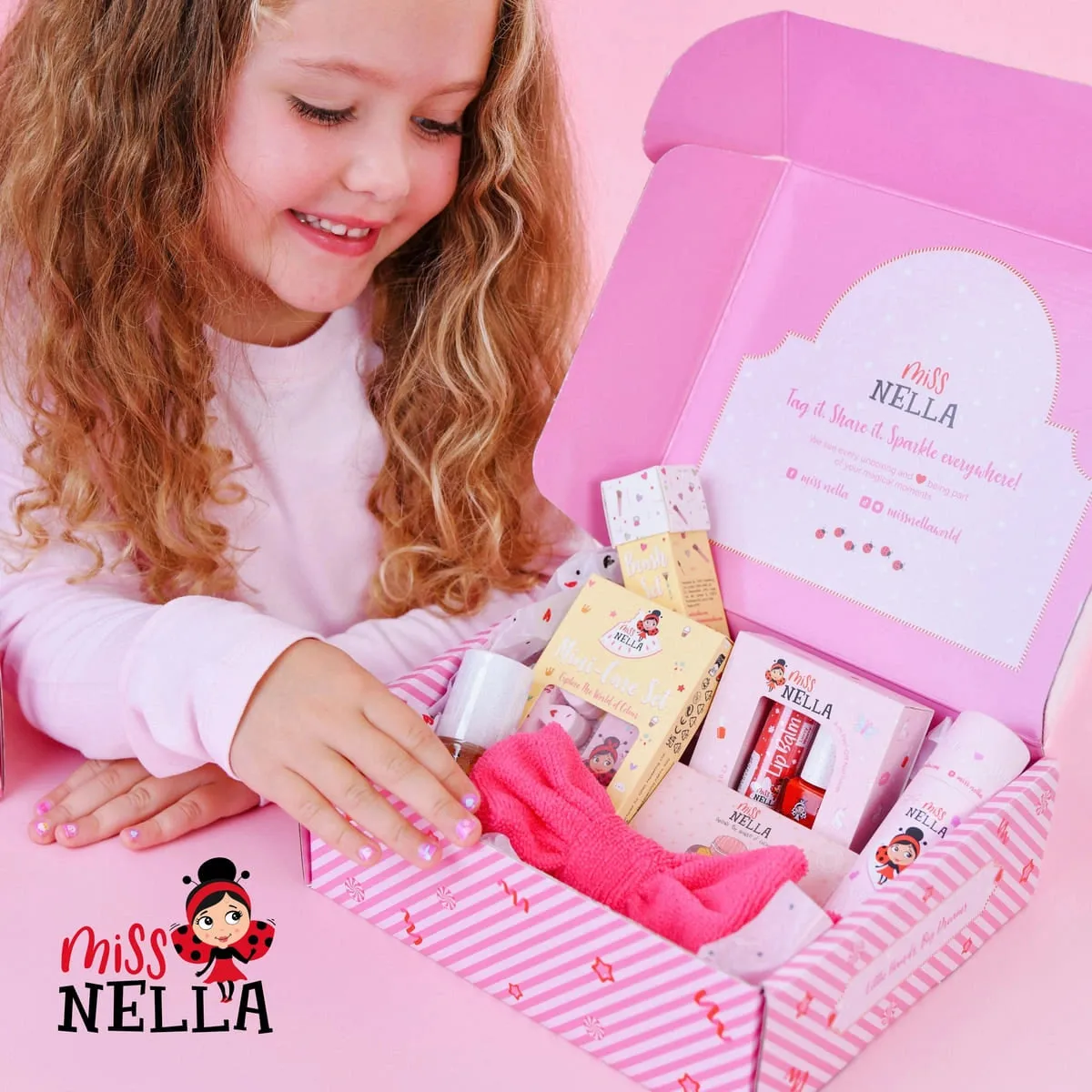Miss Nella Tiny Delights Box set regalo glitter Natale