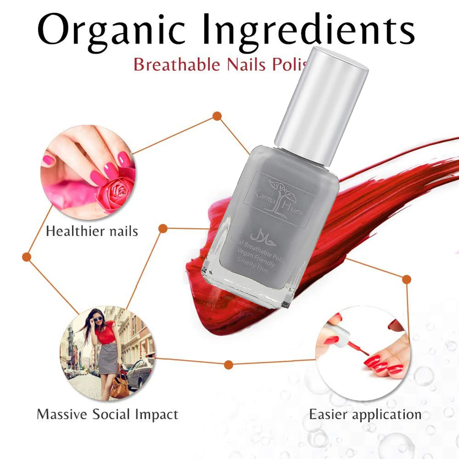 Karma Organic Fatima smalto halal vegano permeabile acqua