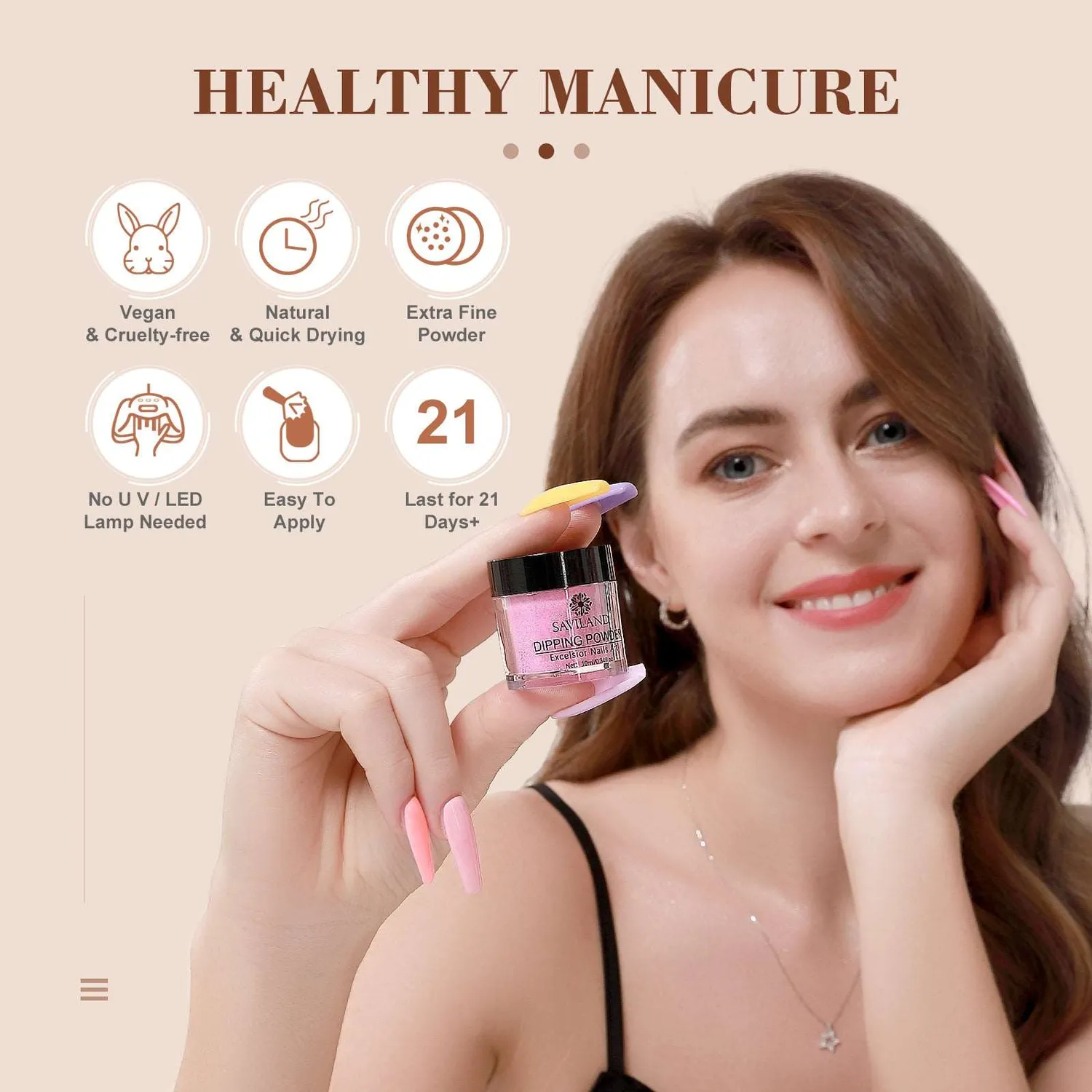 Saviland Dip Powder Kit 49pz dip 40 colori