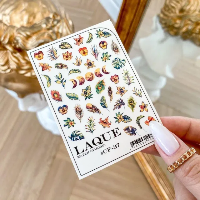 Majida Cosmetics Slider CF37 Gold stickers unghie oro