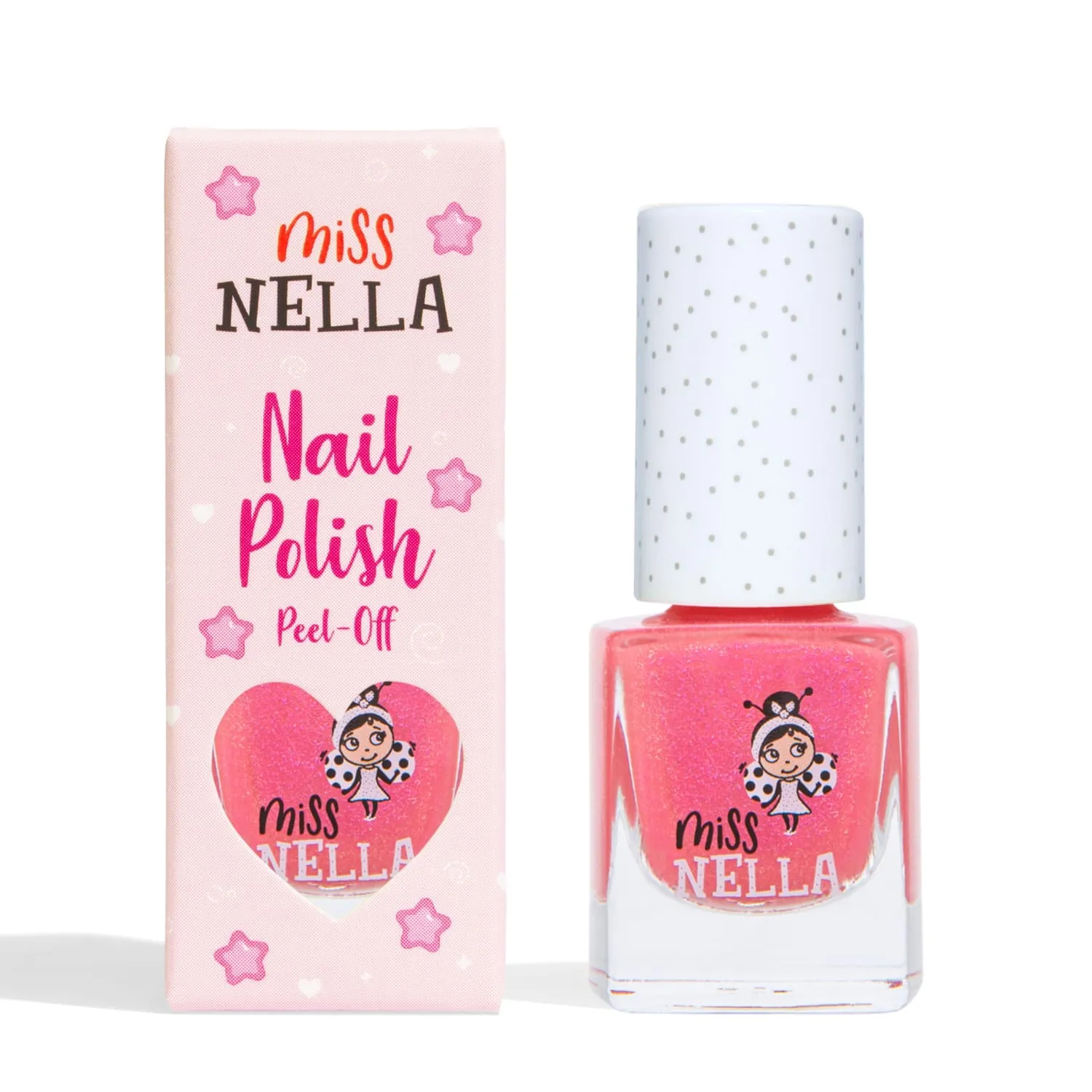 Miss Nella Tickle Me Pink smalto rosa shimmer peel off