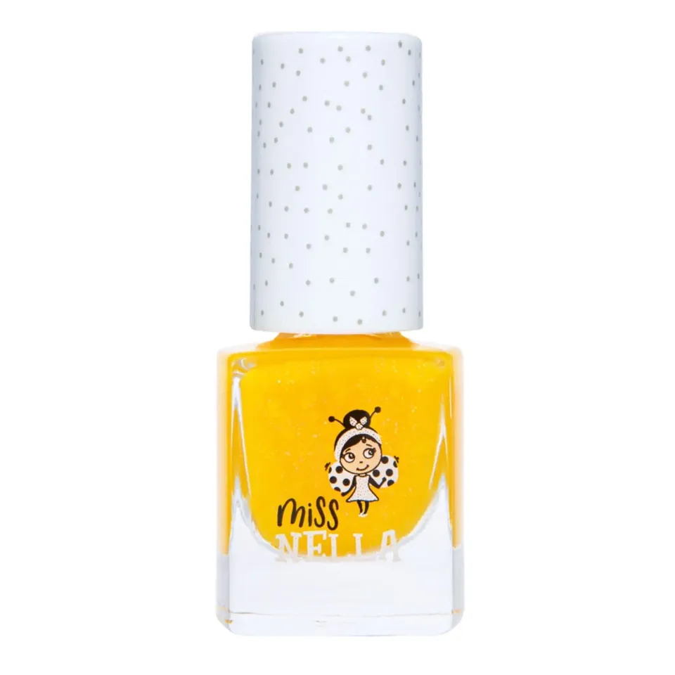 Miss Nella Honey Twinkles smalto giallo glitter coprente