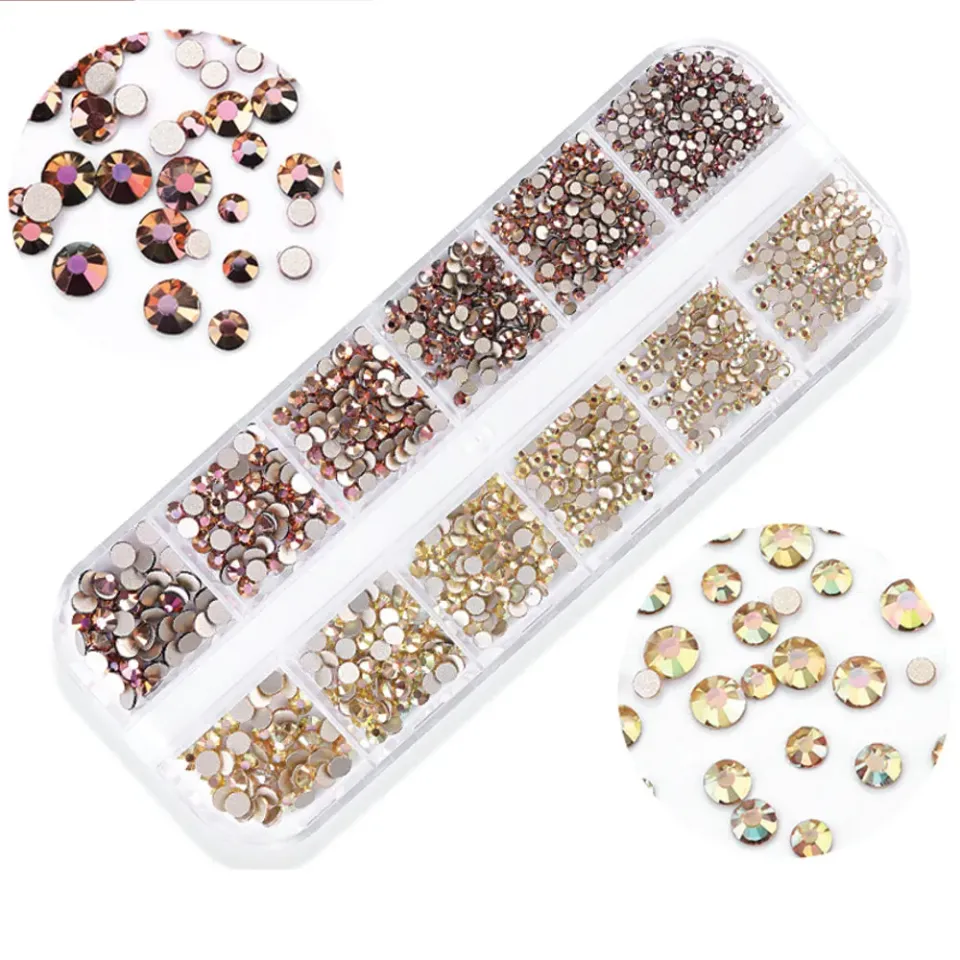 New Nails System Strass Kit 10 strass unghie mix misure