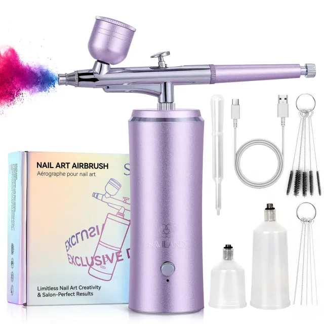Saviland Instant Kit aerografo unghie 0,3 mm 3 PSI
