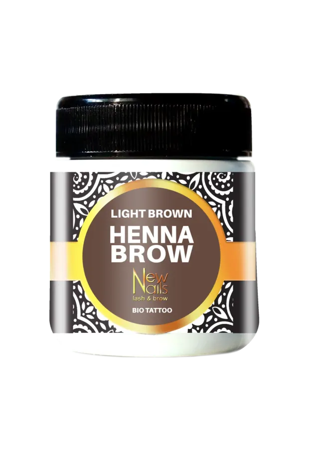 New Nails System Henna Brow henné sopracciglia nocciola 20 g