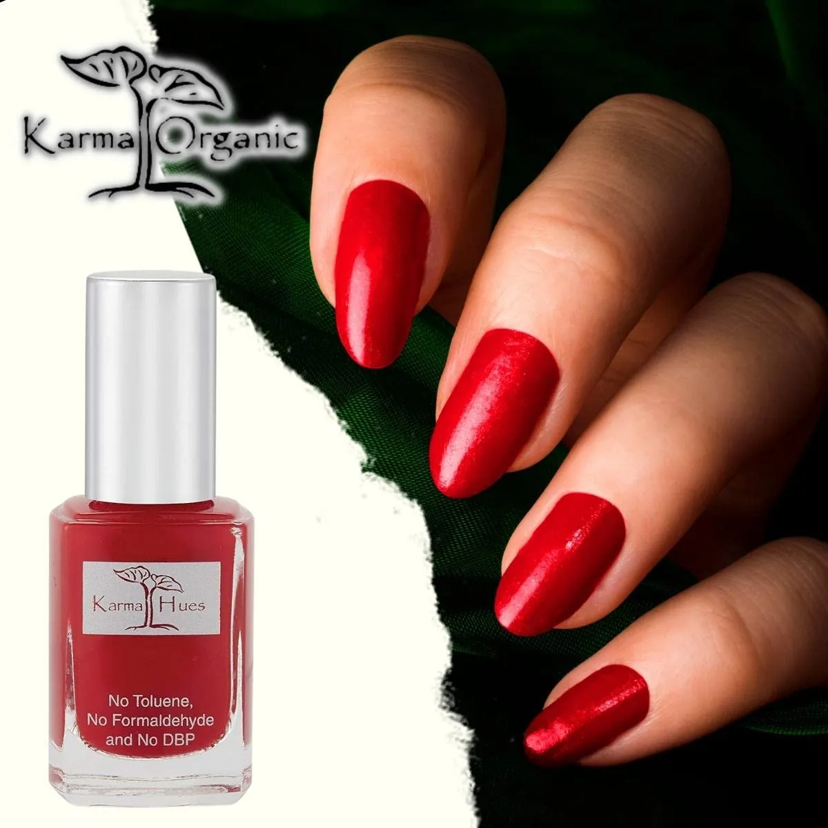 Karma Organic Red and Even smalto unghie rosso coprente