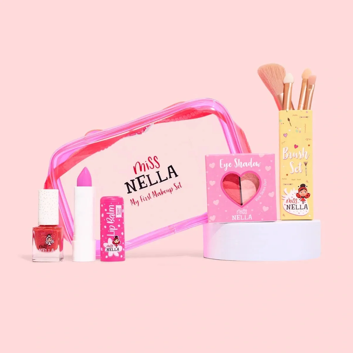 Miss Nella Rose Beauty Bag set trucco bimba borsetta rosa