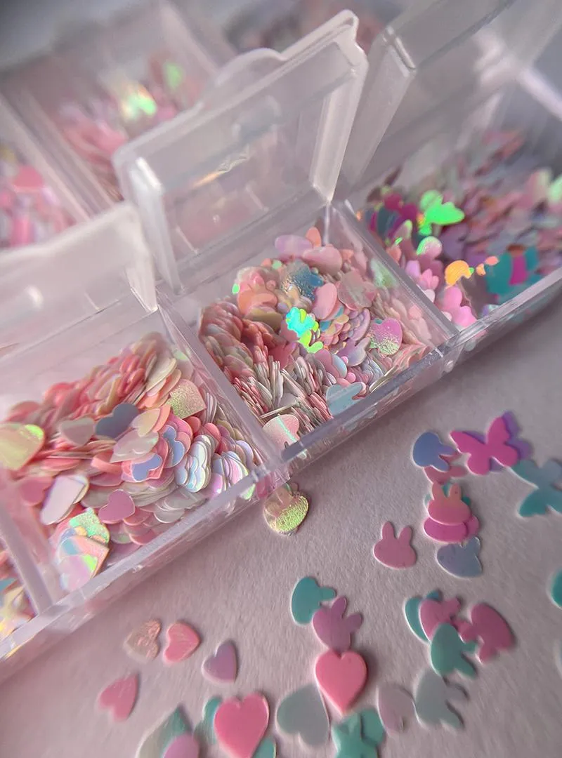 Majida Cosmetics Glitter Box nail art decorazione unghie glitter