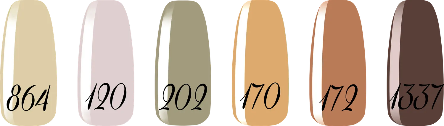 New Nails System Life in Love set 6 smalti semipermanenti nude