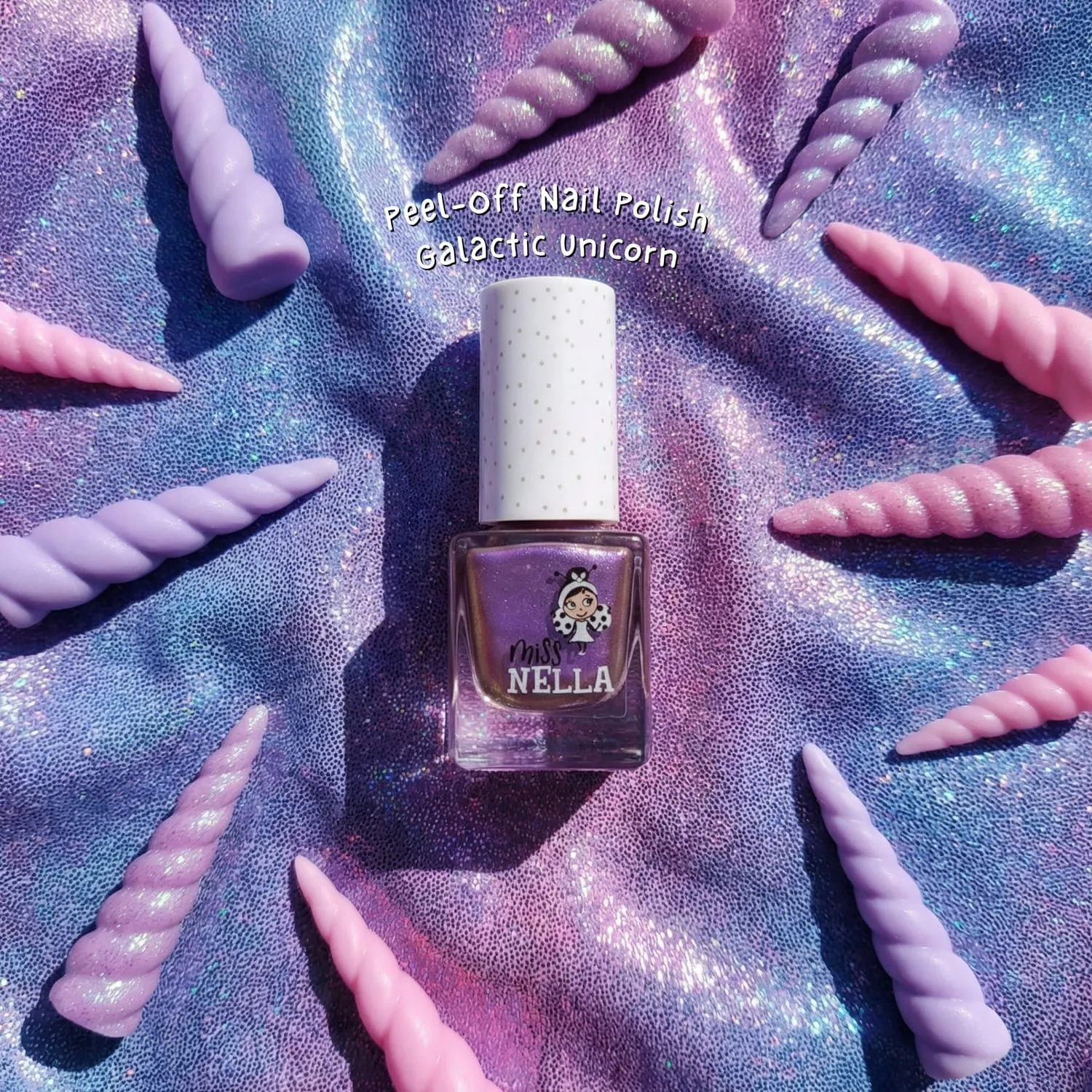 Miss Nella Galactic Unicorn MN38 smalto peel off viola chrome