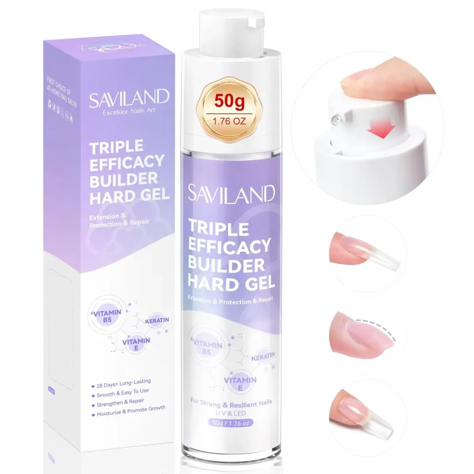 Saviland Builder Gel Clear Flacone 50g smalto coprente