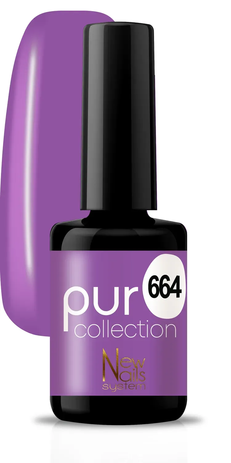 New Nails System Peryvinkle 664 smalto semipermanente fucsia viola