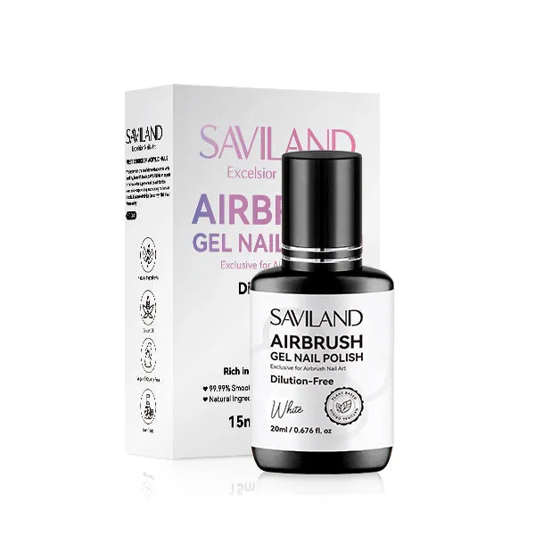 Saviland smalto gel airbrush bianco french e ombre