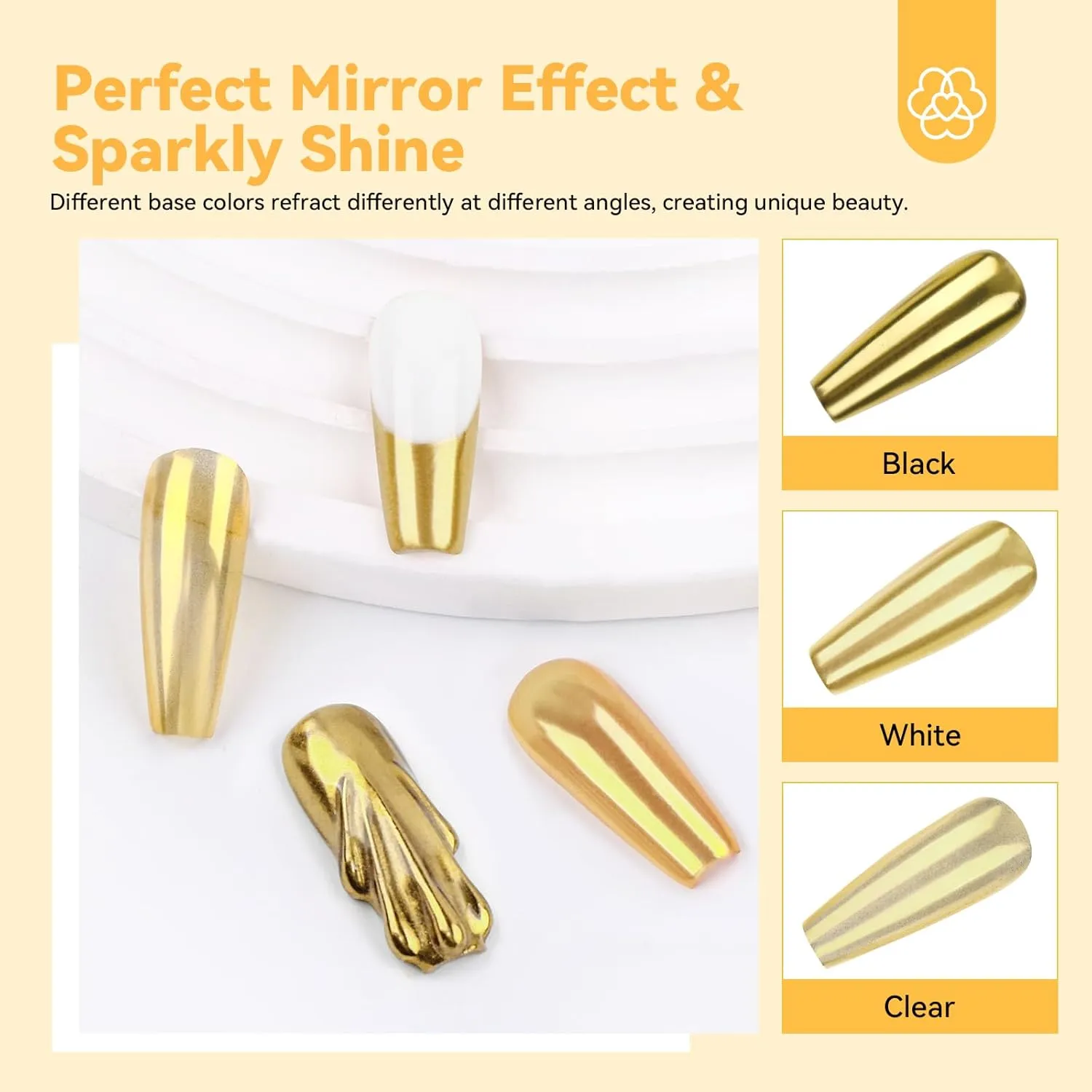Saviland Polvere Chrome Oro 1g Effetto Specchio Lunga Tenuta