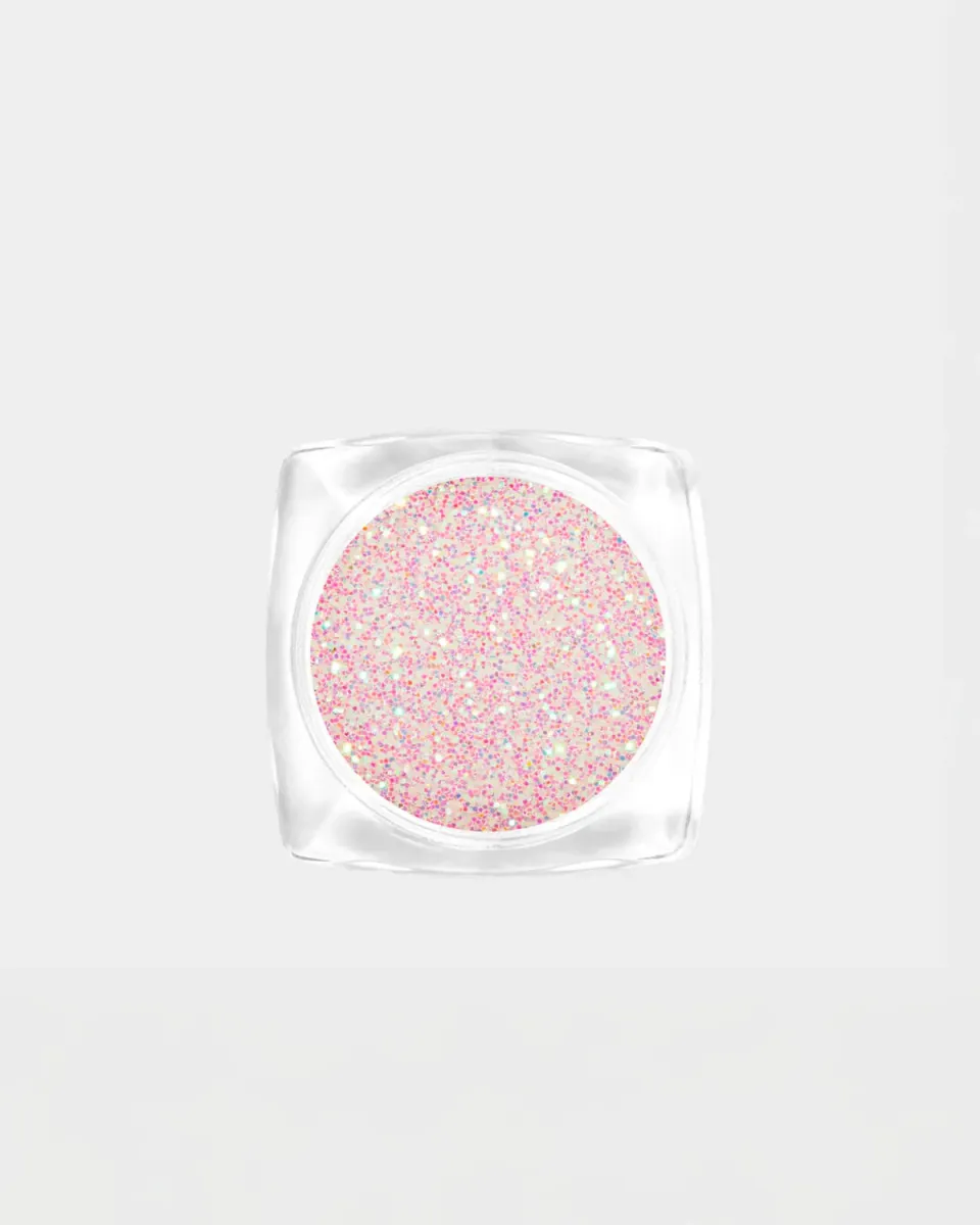 Mesauda Snowflakes Microglitter Unghie 0,3 g bianco iridescente