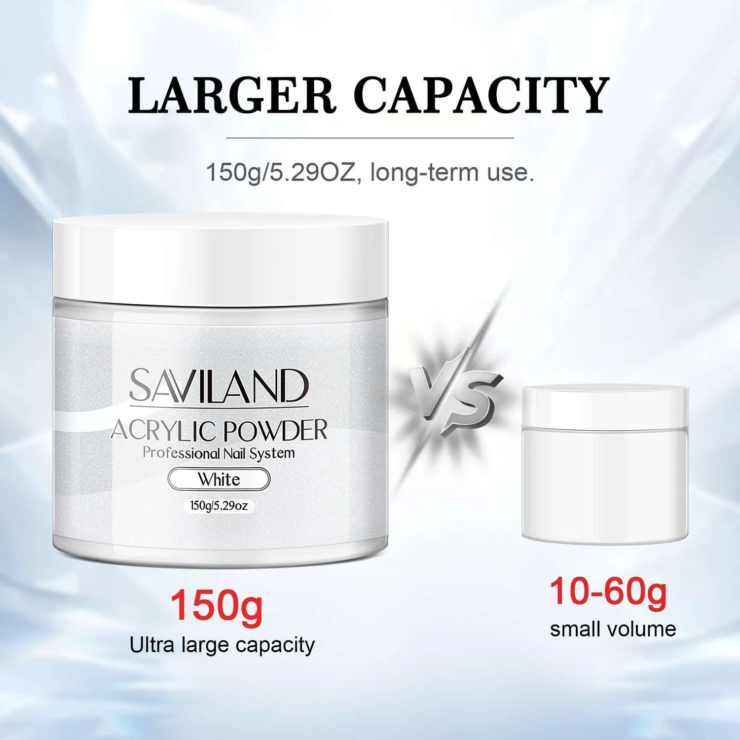 Saviland Polvere Acrilica bianca white 120g professionale