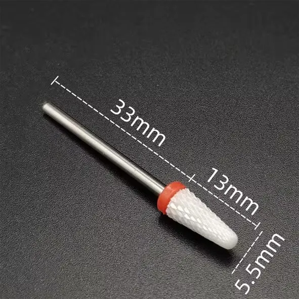 New Nails System Punta Fresa Ceramica Cono per Unghie