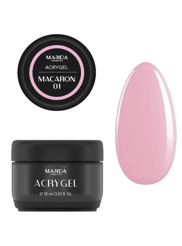 Majida Cosmetics Macaron 01 acrygel unghie 15ml pastello