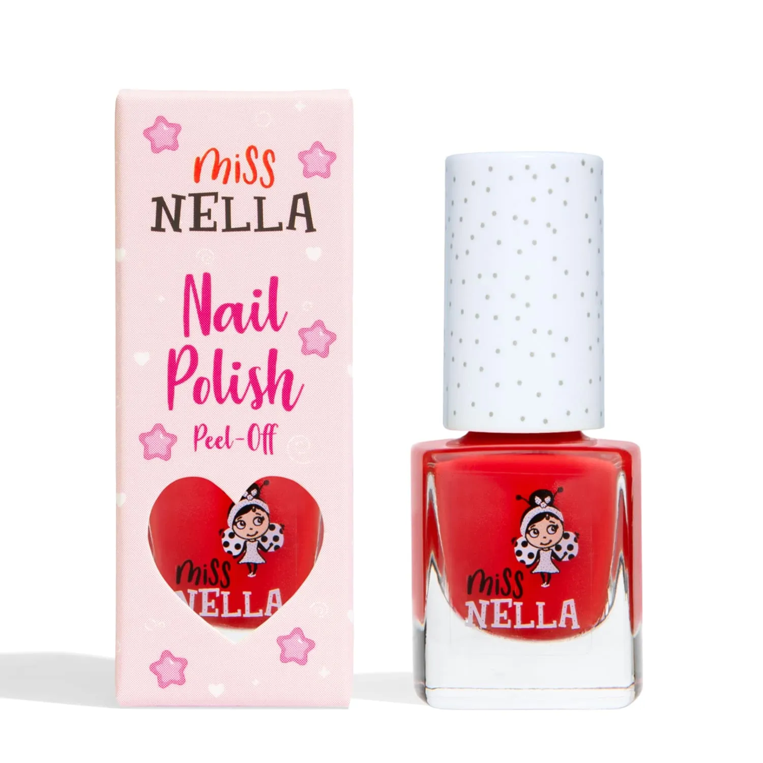 Miss Nella Class Clown smalto peel off rosso arancio bimbe