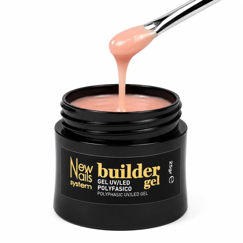 New Nails System Peach Macarons Gel Costruttore 25 g
