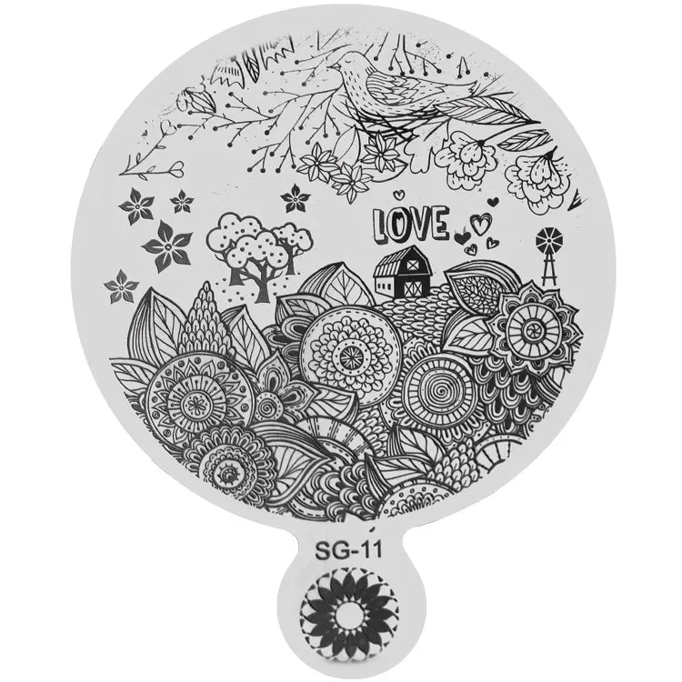 New Nails System Stamping Plate 11 piastra nail art
