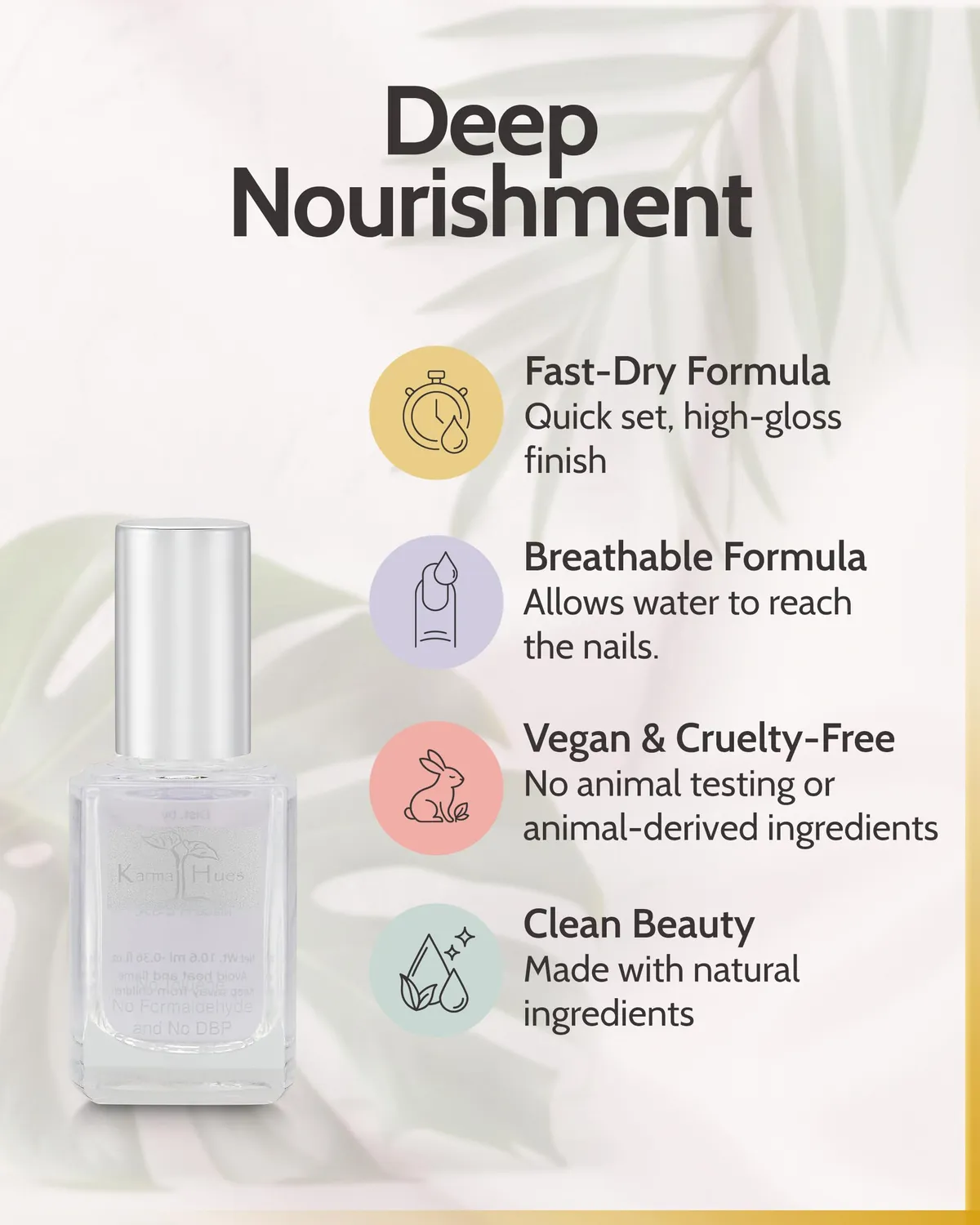 Karma Organic Due in Uno base e top coat trasparente