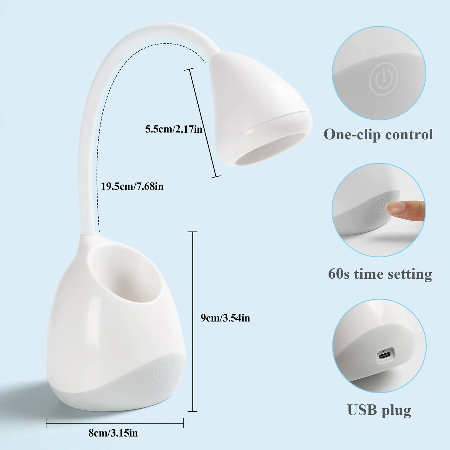 Saviland Mini Lampada Unghie UV LED 36W Portatile