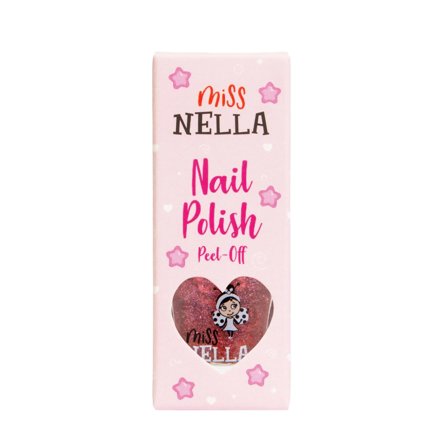 Miss Nella Shazam smalto peel off rosso rame glitter