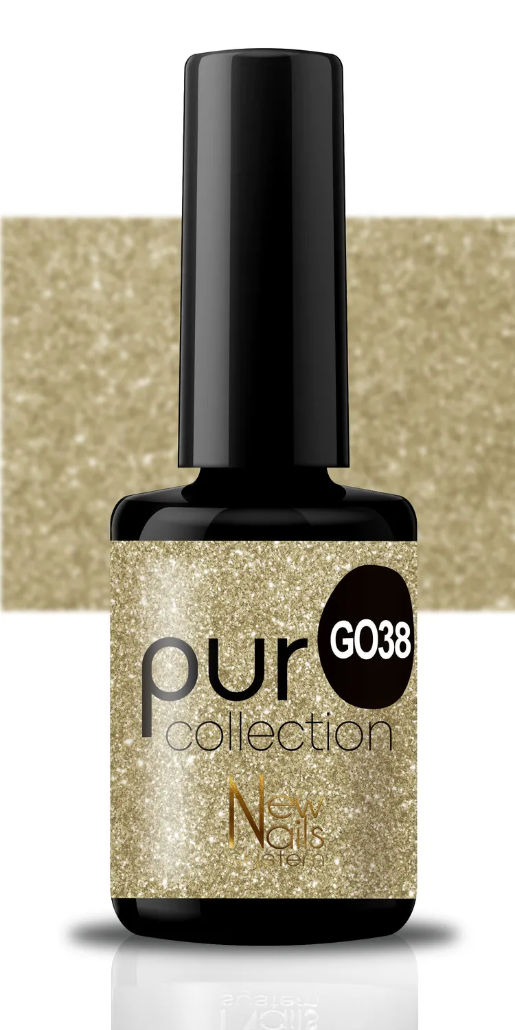New Nails System Secret Stars G038 smalto semiperm. champagne