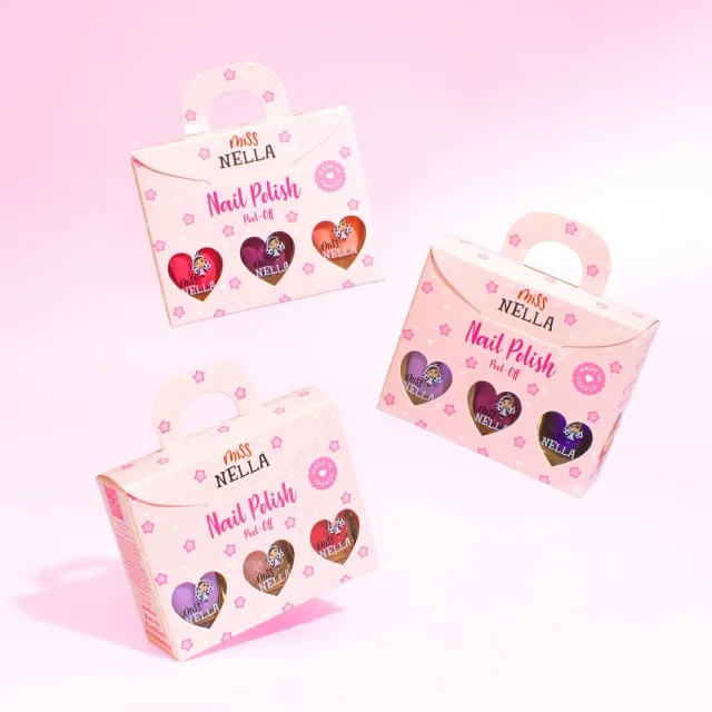 Miss Nella Good Vibes smalto peel-off bambina trio 3pz