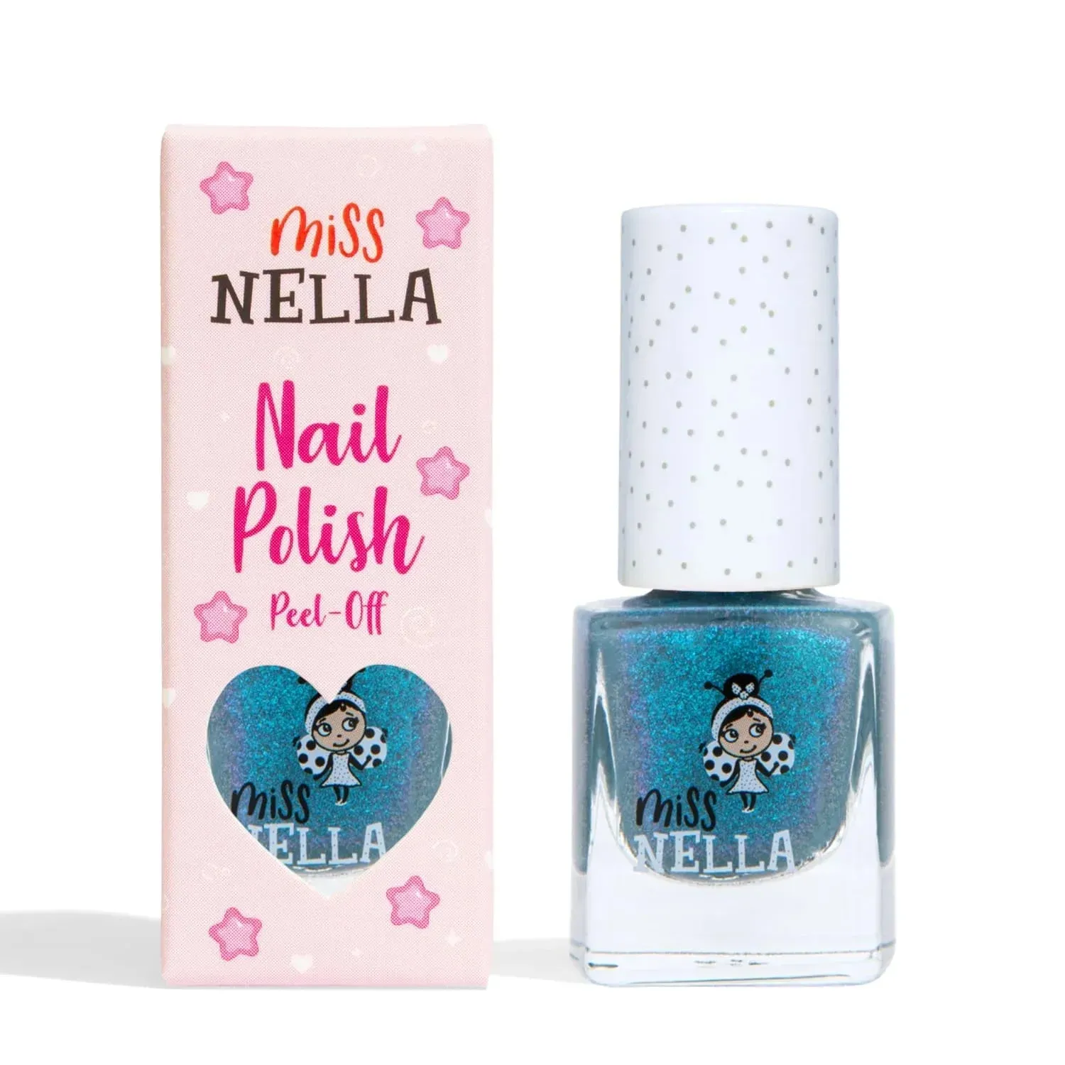 Miss Nella Blue the Candles smalto blu shimmer peel off