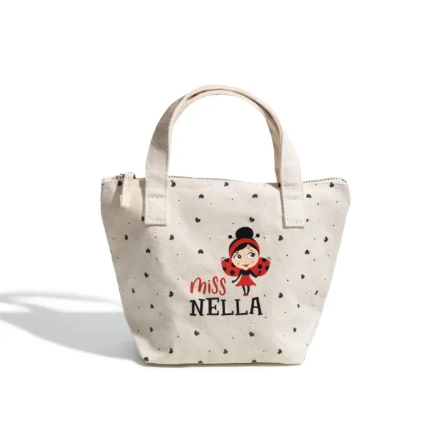 Miss Nella Canvas borsa trucco tela 24x16x10 cm