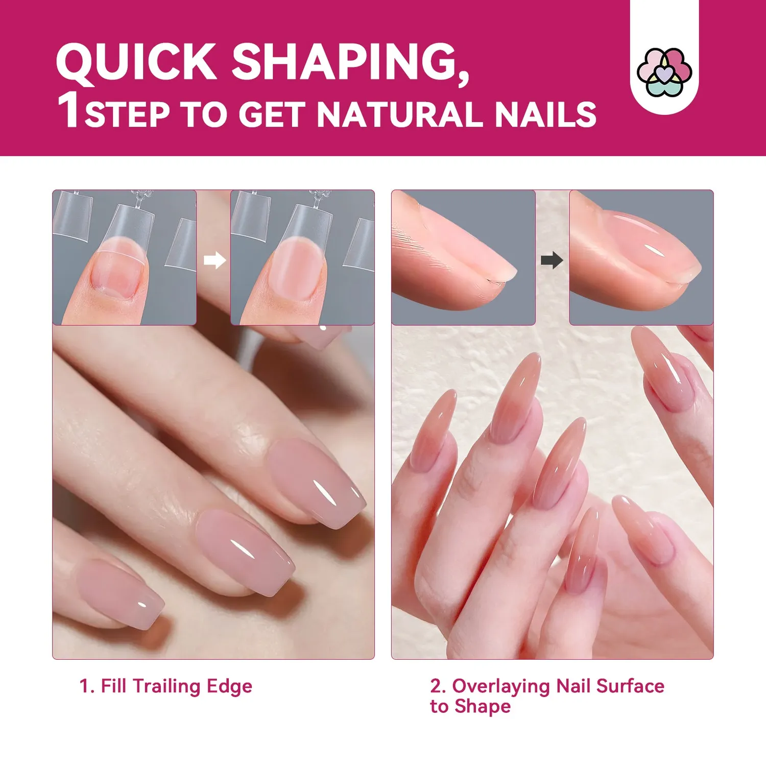Saviland Builder Gel kit ricostruzione rosa con fresa completo